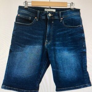 Zara Man Dark Blue Denim Men’s Shorts